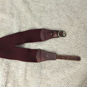 Burgundy Wide Belt - Small - Anthropologie